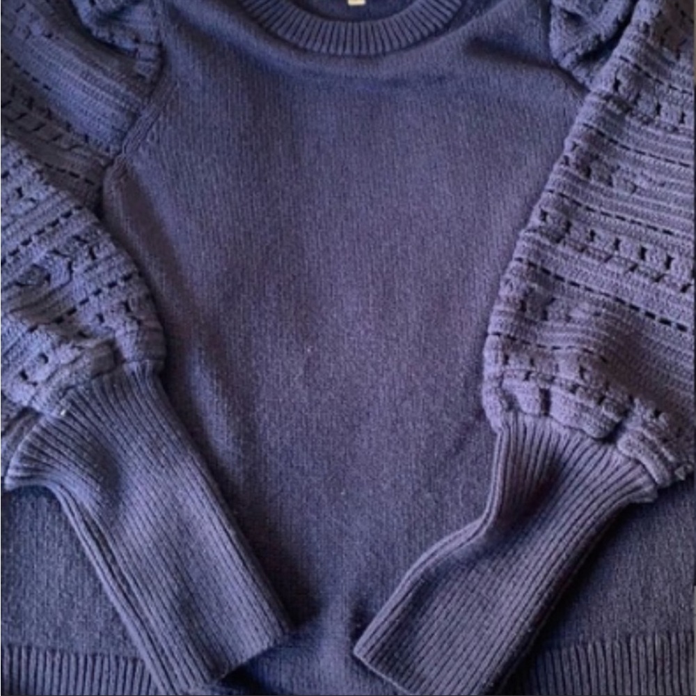 Sezane Orion Navy Wool-Knit Jumper - Picture 8 of 12